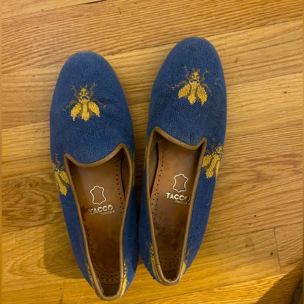 Tacco Needlepoint Bee Loafers